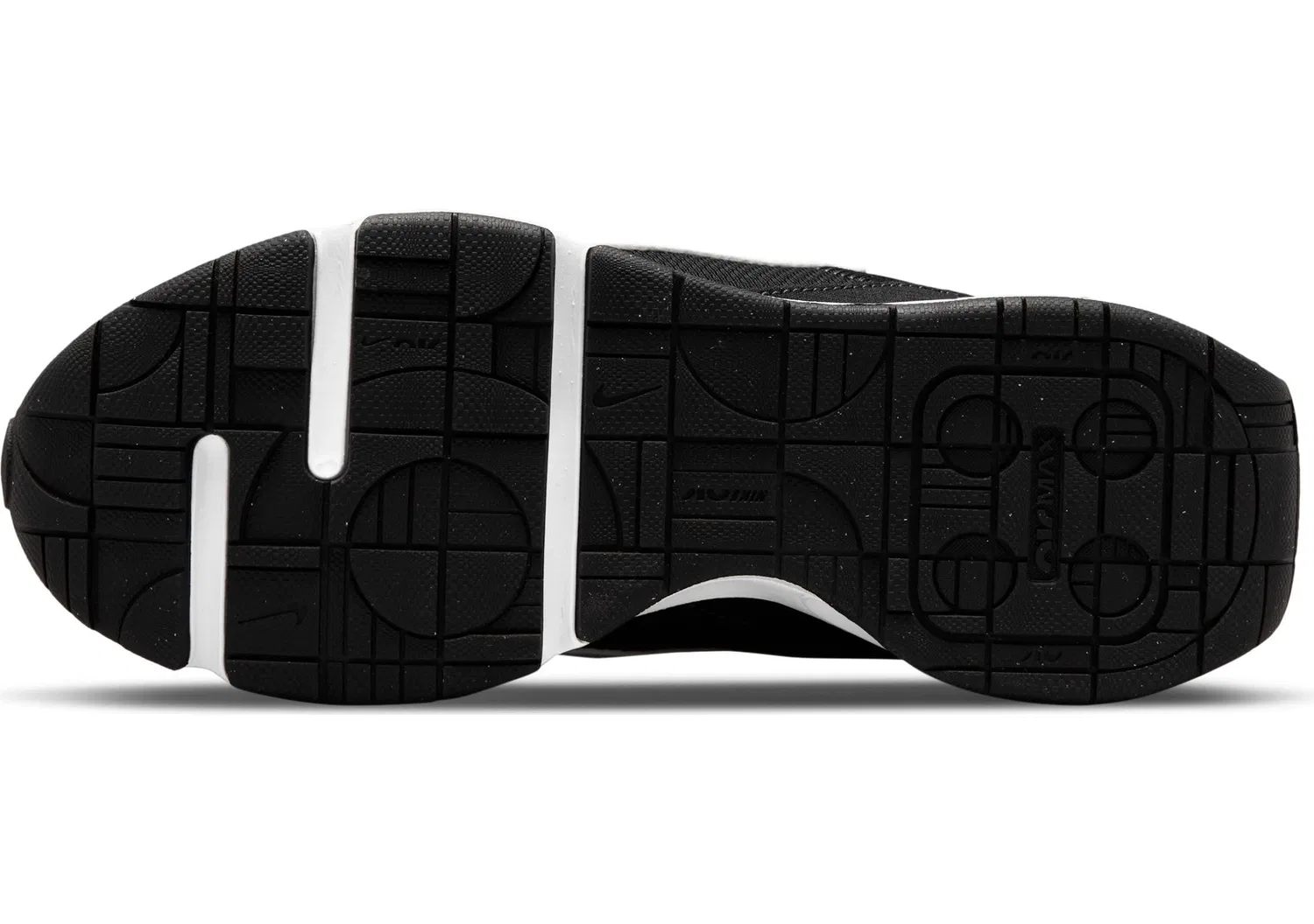 Детские кроссовки для мальчиков с воздушной подушкой Air Max Intrlk Lite NIKE, Black White Anthracite Wolf Grey — фото 2