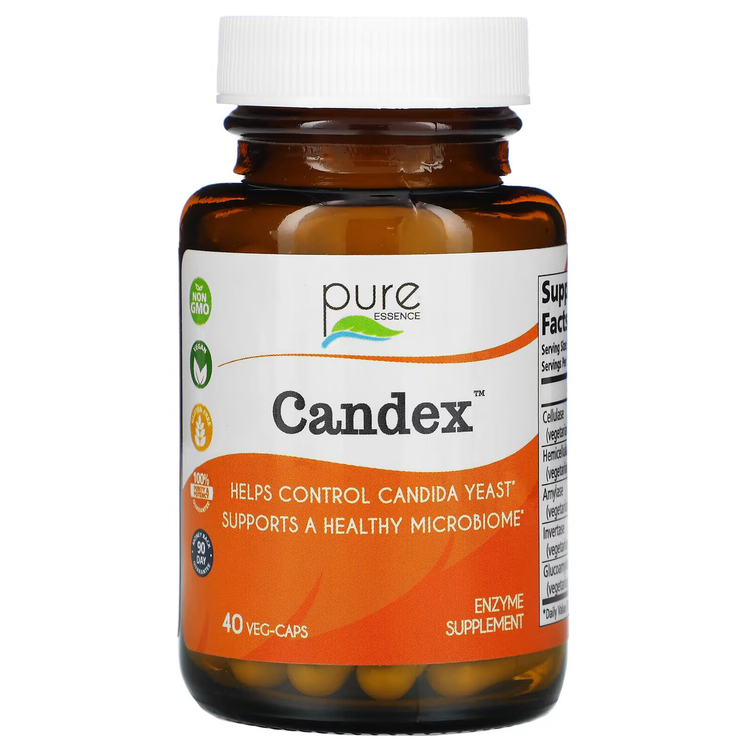 

Pure Essence, Candex, 40 растительных капсул