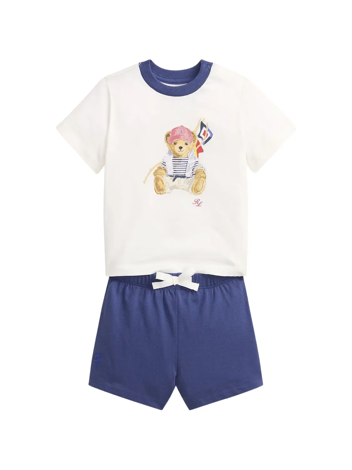 Комплект Polo Bear из белого хлопка Polo Ralph Lauren, белый