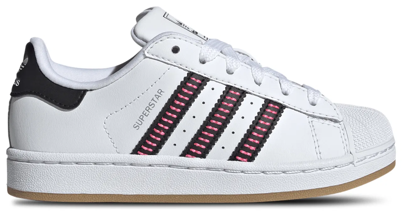 Кроссовки для мальчиков Superstar Adidas, цвет Ftwr White/Core Black/Lucid Pink