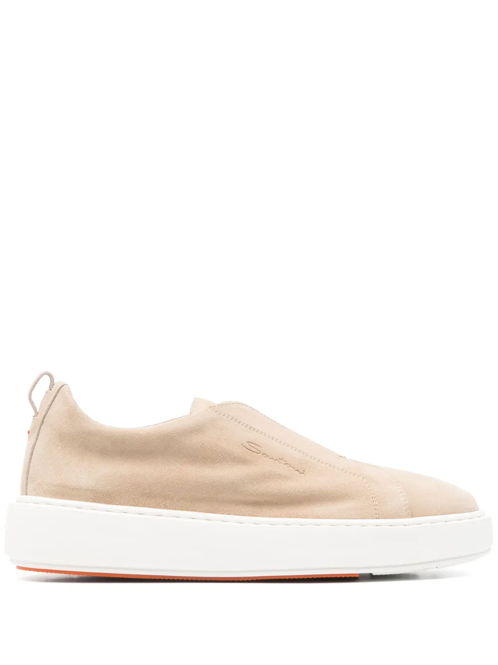Кеды на шнуровке Santoni, нейтральный