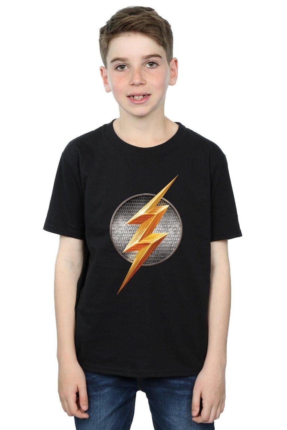 

Футболка с эмблемой фильма «Лига справедливости» DC Comics, черный