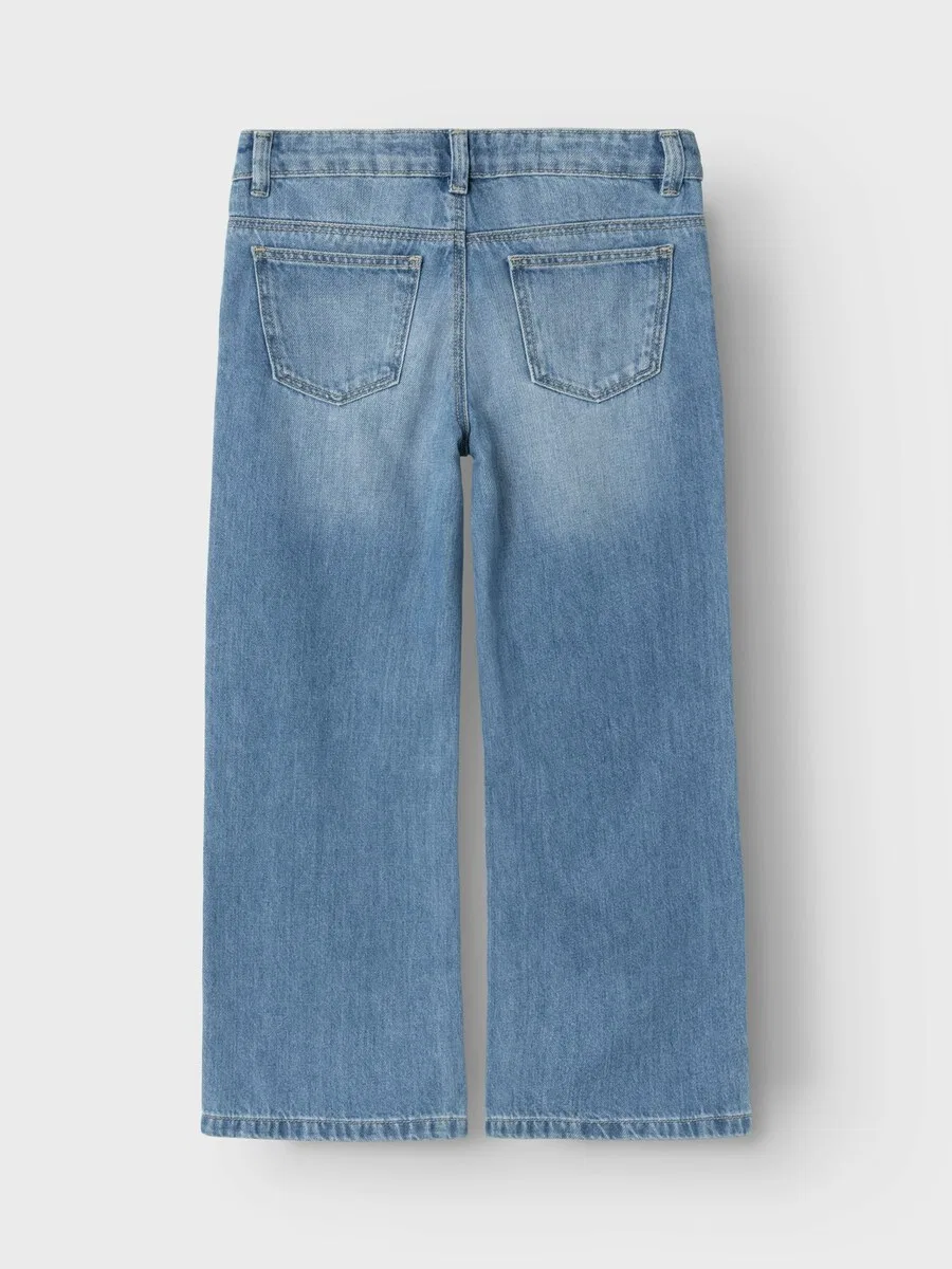 Джинсы NAME IT Wide leg Jeans 'Rose' синего цвета — фото 2