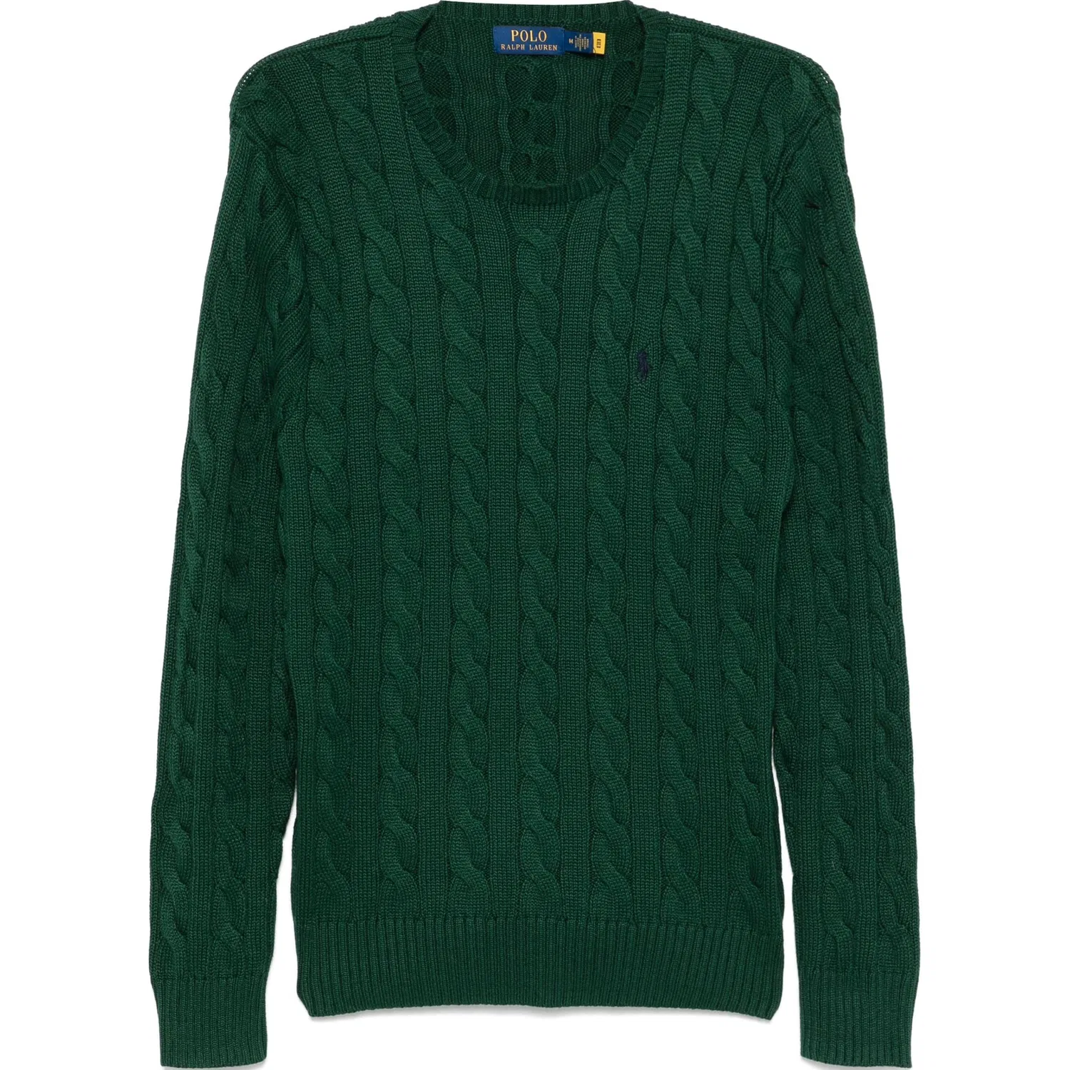 Мужской свитер с узором косичка Polo Ralph Lauren, Green