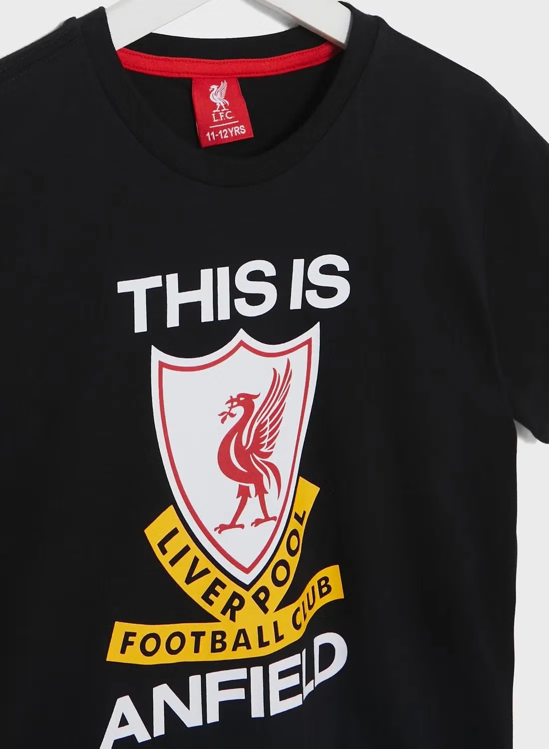 Футболка с принтом Liverpool Fc, черный — фото 3