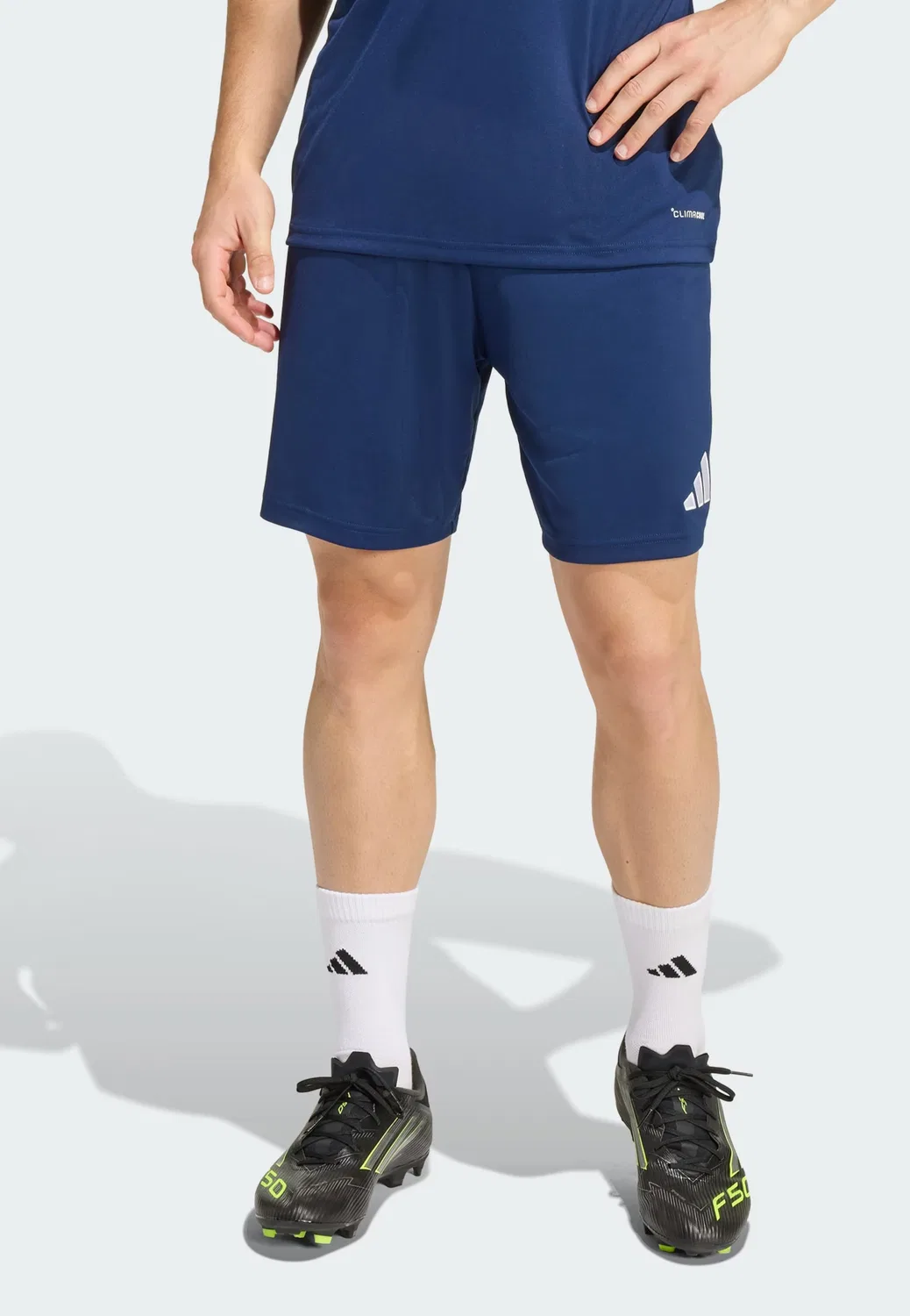 Спортивные шорты Adidas Performance свободного кроя Entrada26 темно-синего цвета — фото 2
