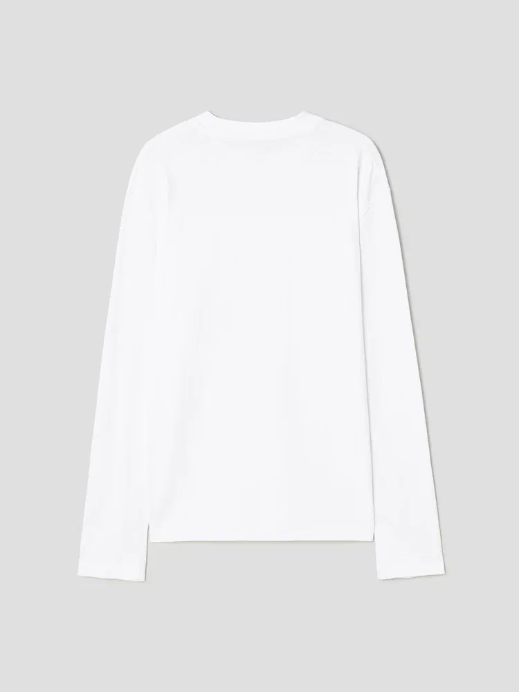 Футболка с длинным рукавом Le Tshirt Gros Grain Ml JACQUEMUS, White — фото 2