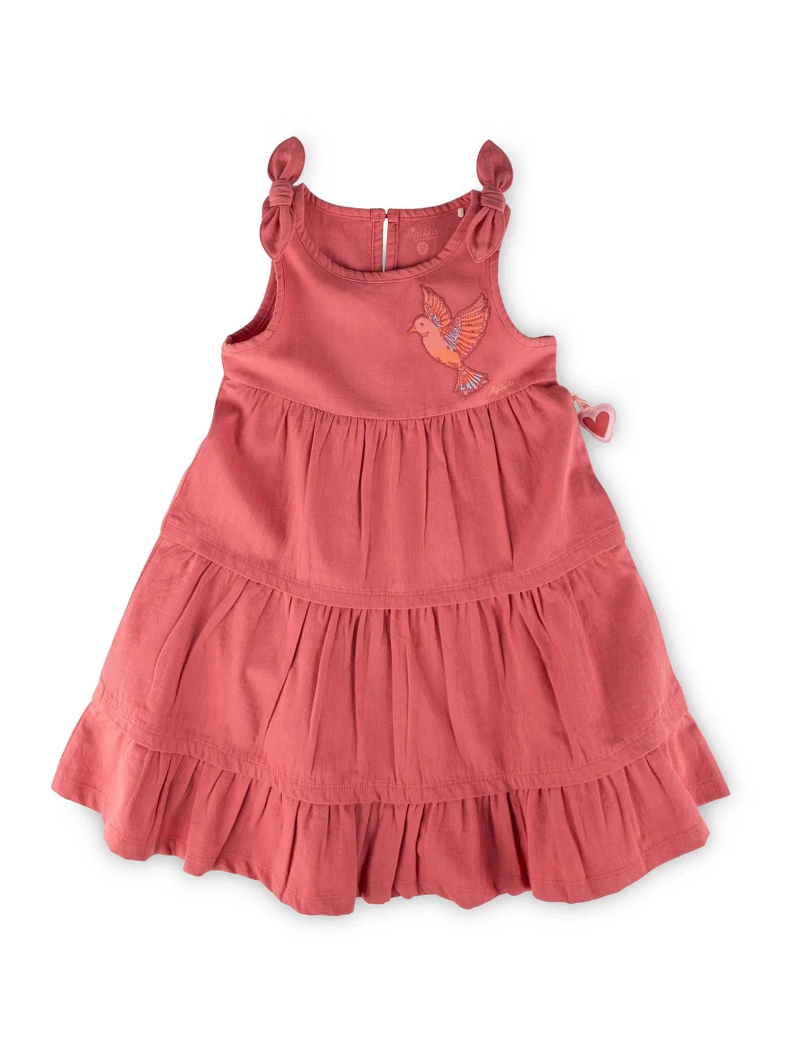 Платье Sigikid Kleid Pink Birds оранжевого цвета