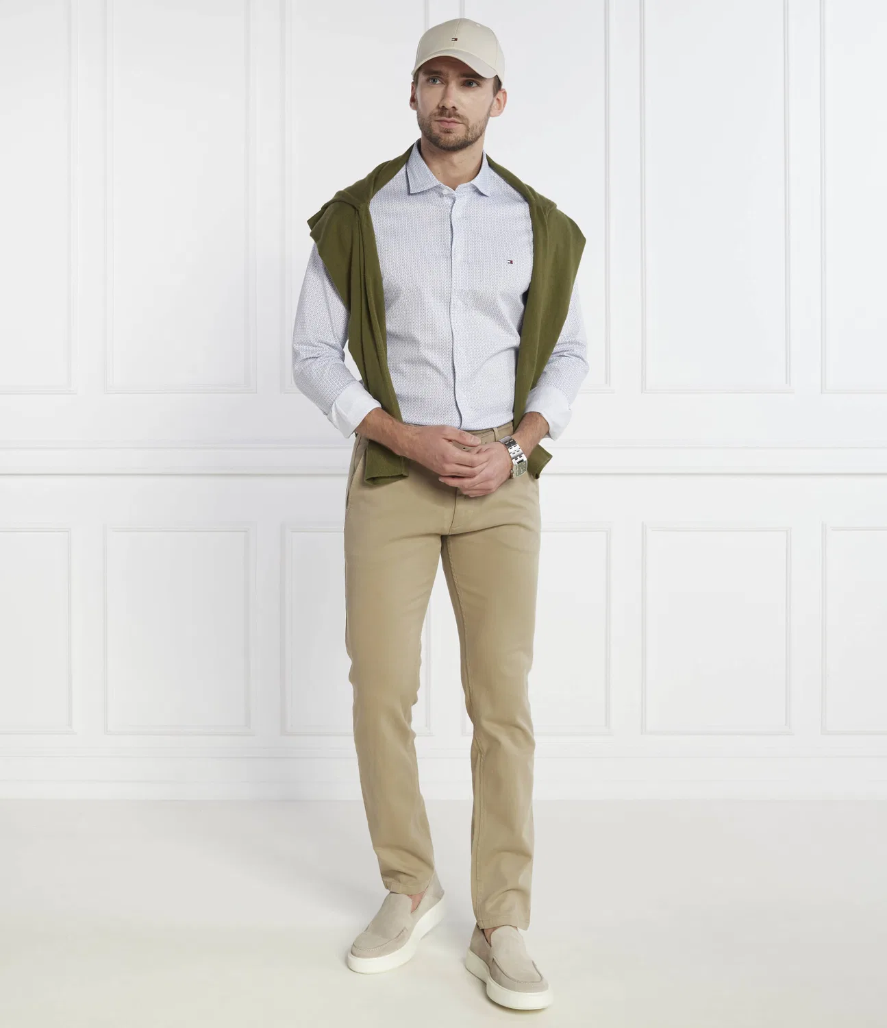 Рубашка с длинным рукавом с принтом Tommy Hilfiger, Bianco — фото 2