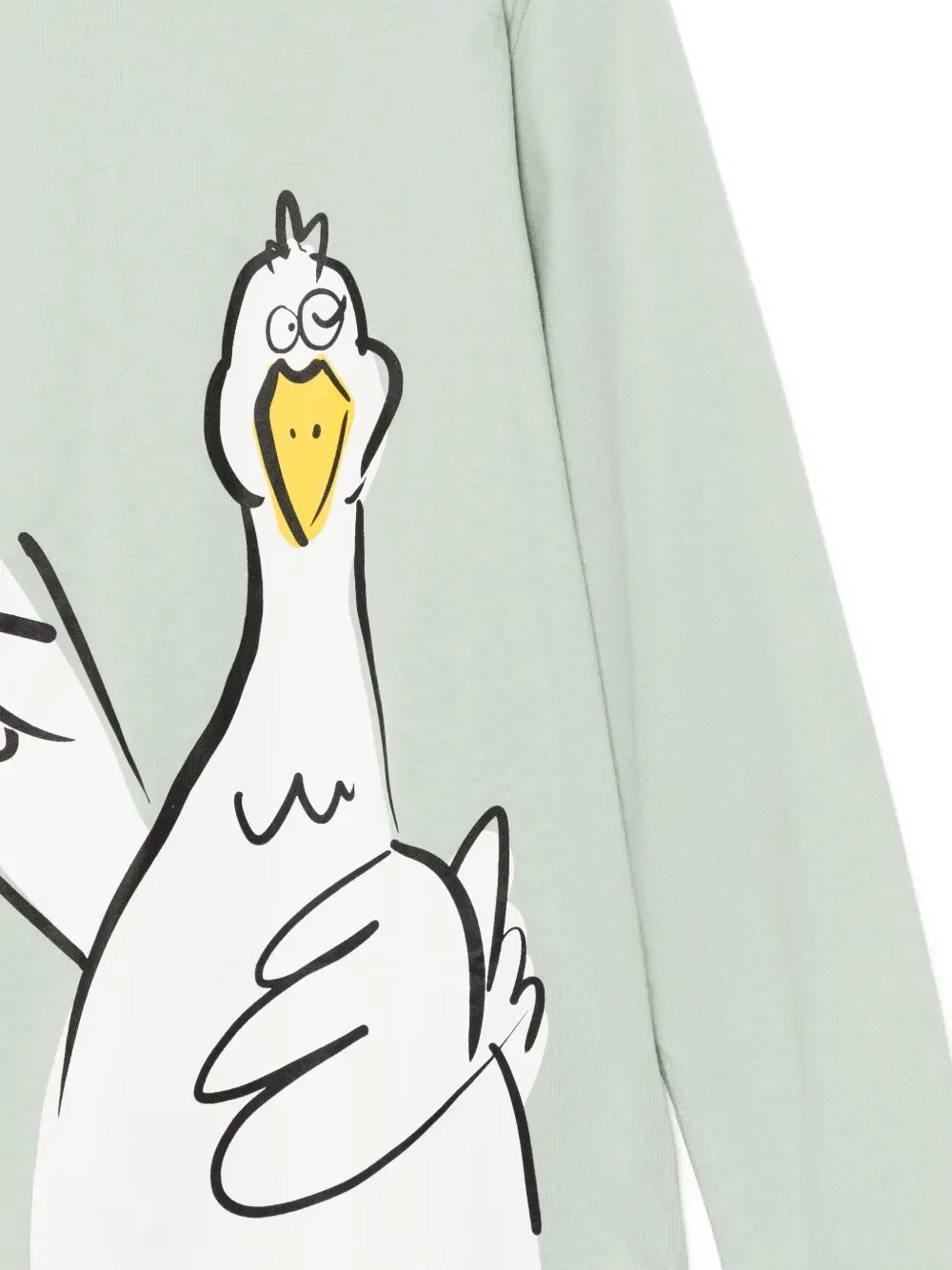 Футболка с графичным принтом Stella Mccartney Kids, зеленый — фото 3