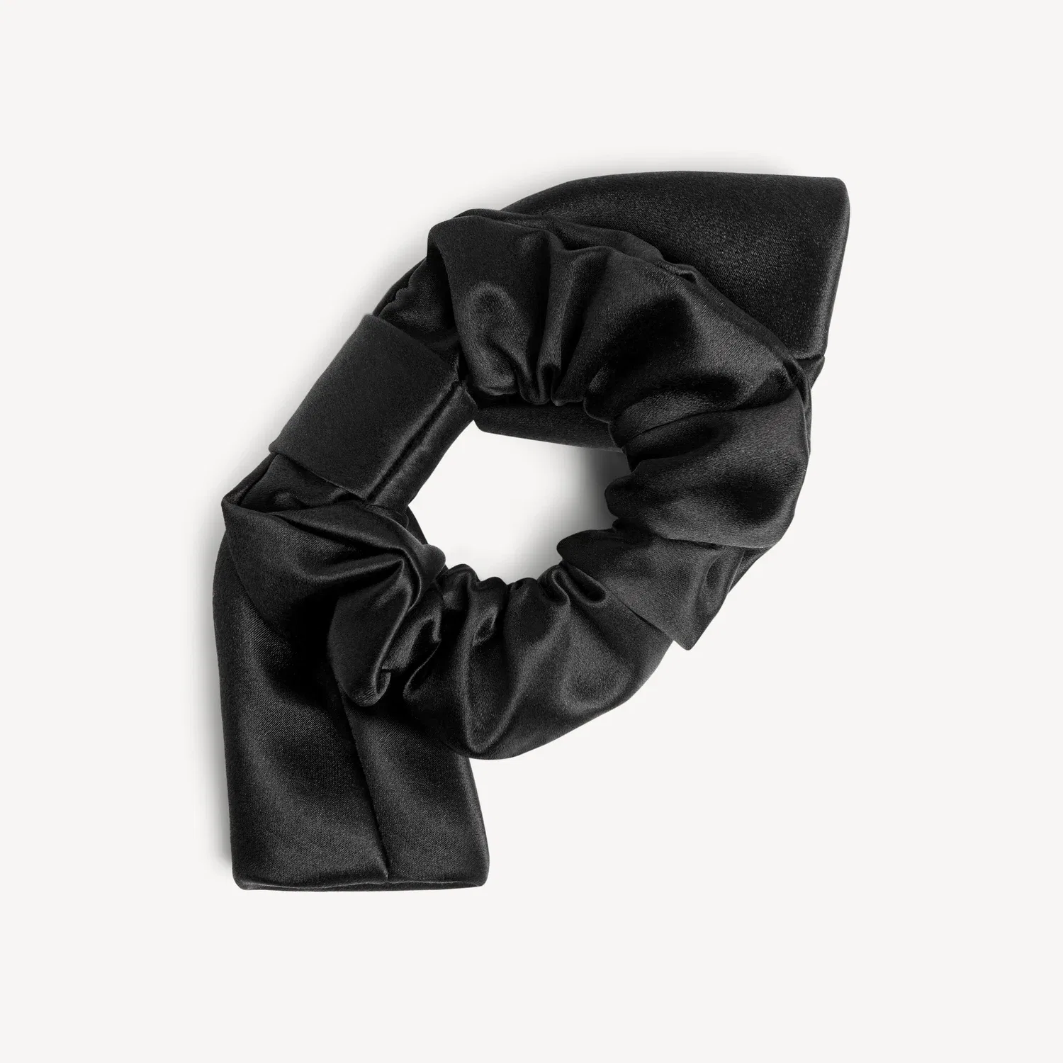 Женская scrunchie-повязка Toque черного цвета BALENCIAGA, черный — фото 2