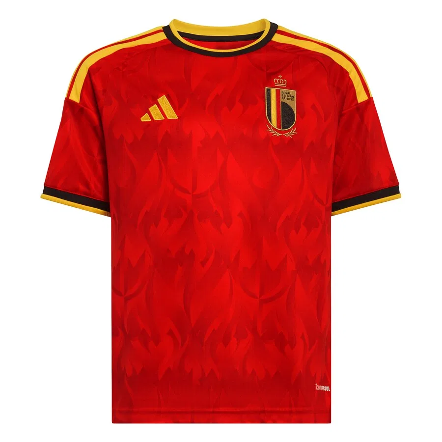Детская футболка ADIDAS PERFORMANCE Performance Shirt 'Belgium 26 Home Kids' красного цвета