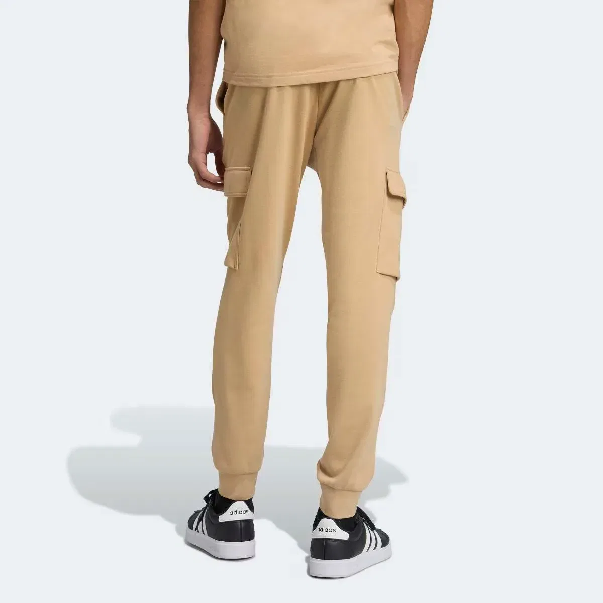 Мужские спортивные штаны из футера Essentials Feelcozy French Terry Cuffed adidas, Marrón — фото 2