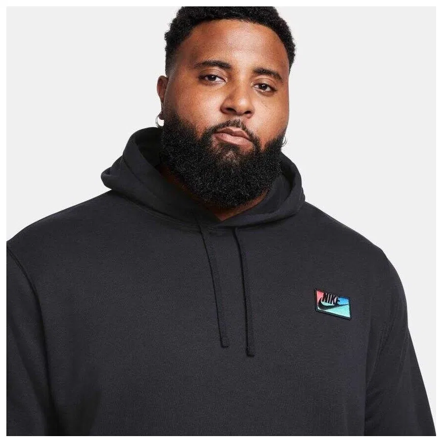 Свитшот с капюшоном Club Pullover Hoodie Patch Nike, Черный