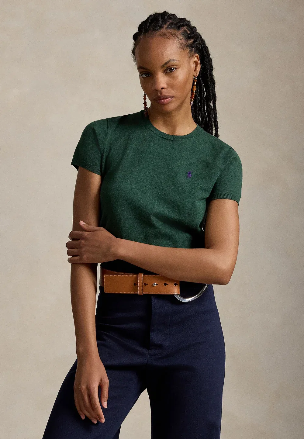 Простая футболка Polo Ralph Lauren, Scotch Pine Heather