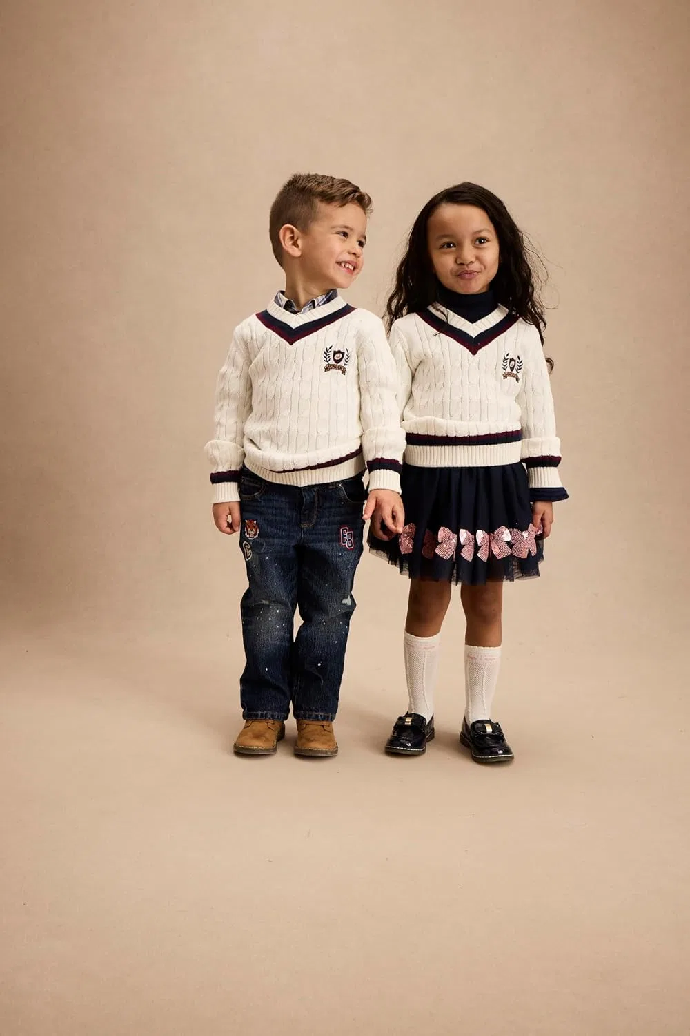 Детские туфли-лоферы для девочек Gymboree, Navy Bow — фото 4