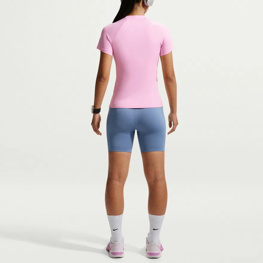 Женская футболка с круглым вырезом Nike Pro, Цвет 621 — фото 4