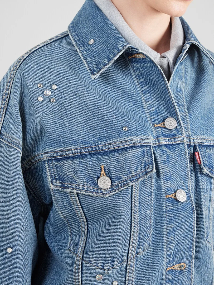 Куртка LEVI'S для межсезонья, синяя джинсовая — фото 2