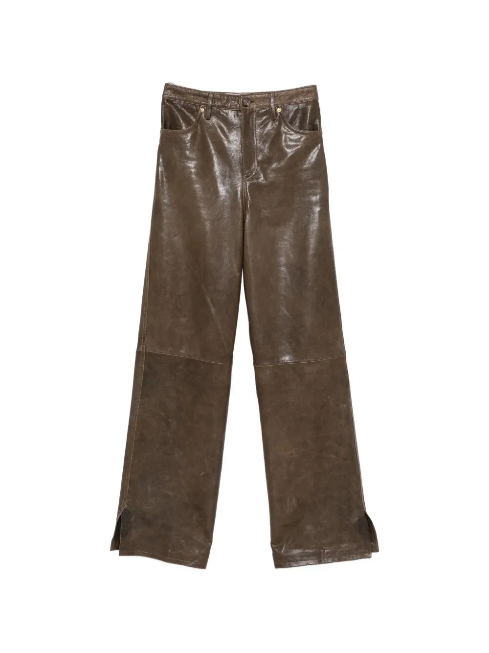 Брюки прямые Melany Golden Goose, зеленый