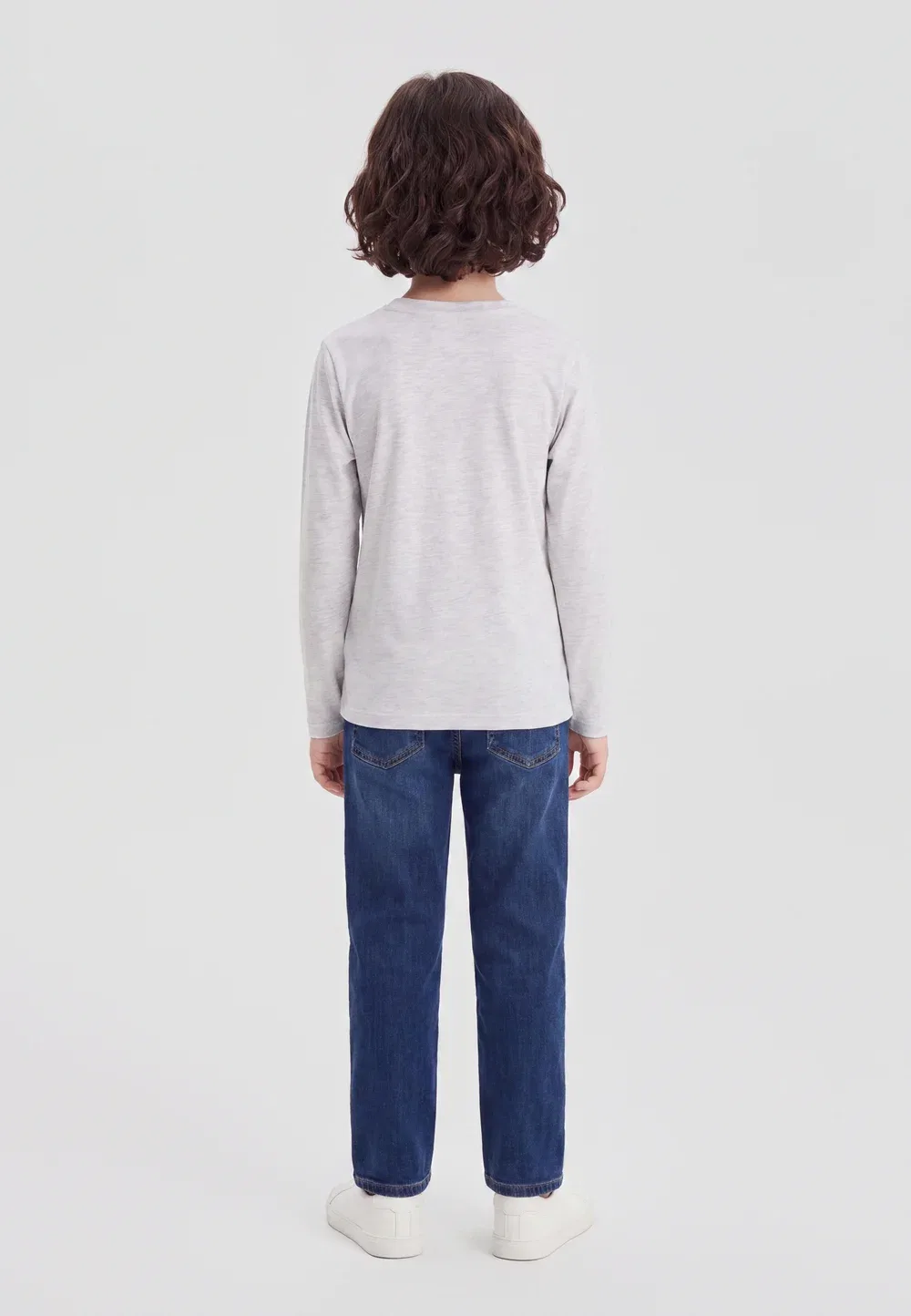 Комплект из 3 футболок с длинными рукавами Friboo By Zalando, Off-White/Mottled Grey/Mauve — фото 2