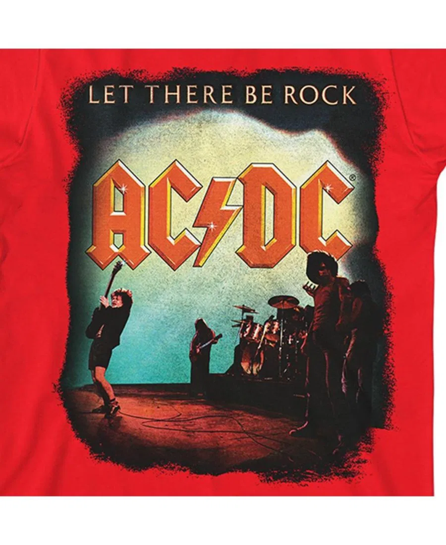Футболка с принтом Let There Be Rock AC/DC, Red — фото 3