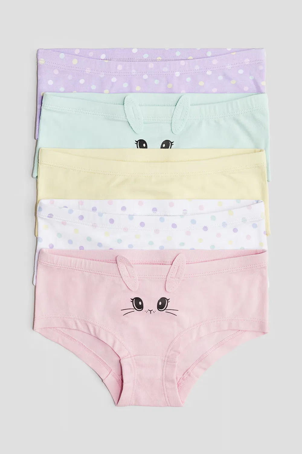 5-Pack трусы H&M, Hellrosa/Häschen