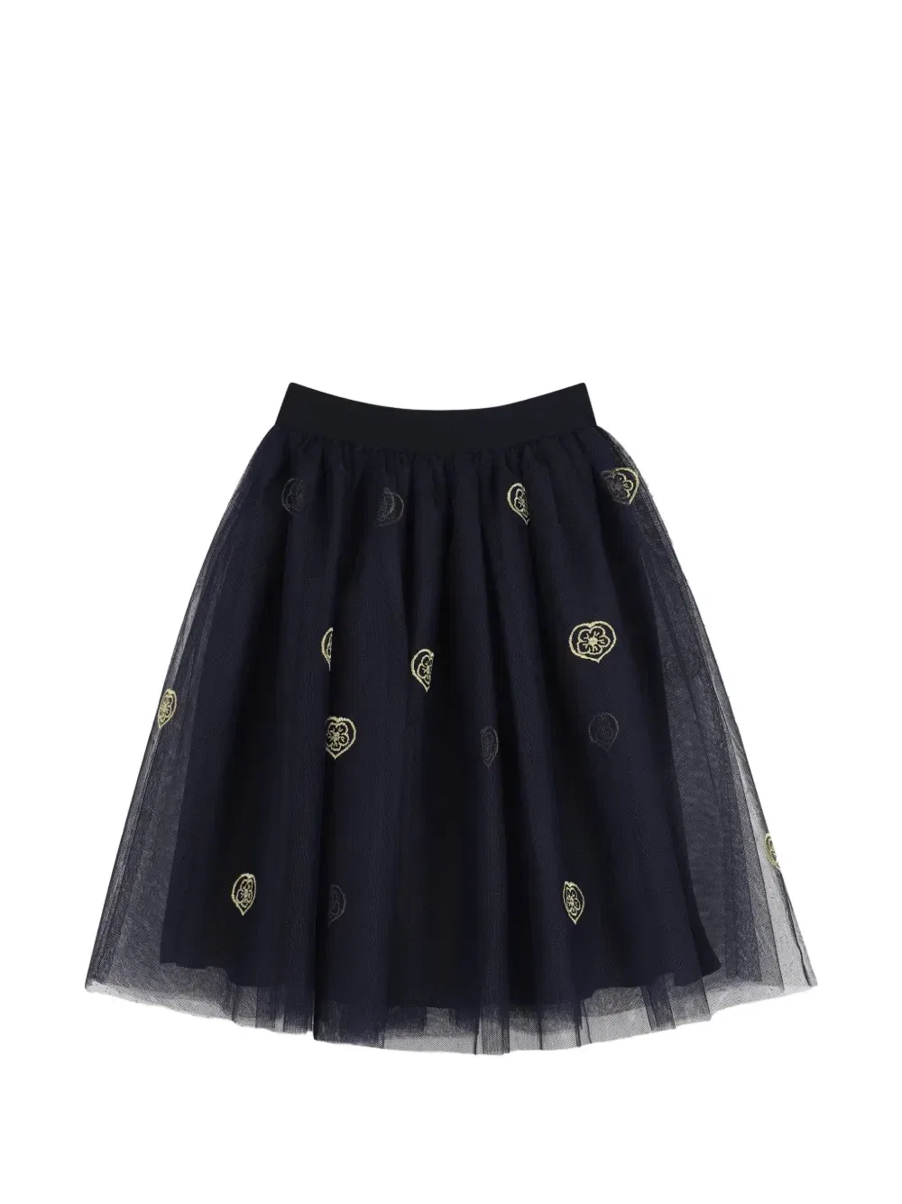 Сетчатая юбка с принтом Kenzo Kids, синий — фото 2