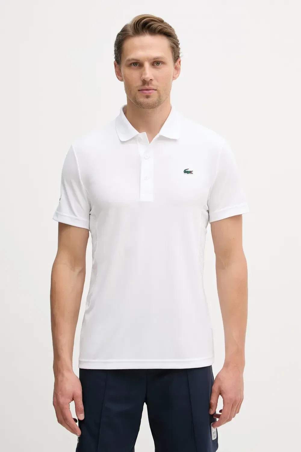 Теннисная рубашка-поло Х Новак Джокович Lacoste, белый