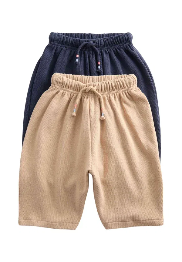 Комплект из 2 брюк Regular Straight Short Marks & Spencer темно-синий mix