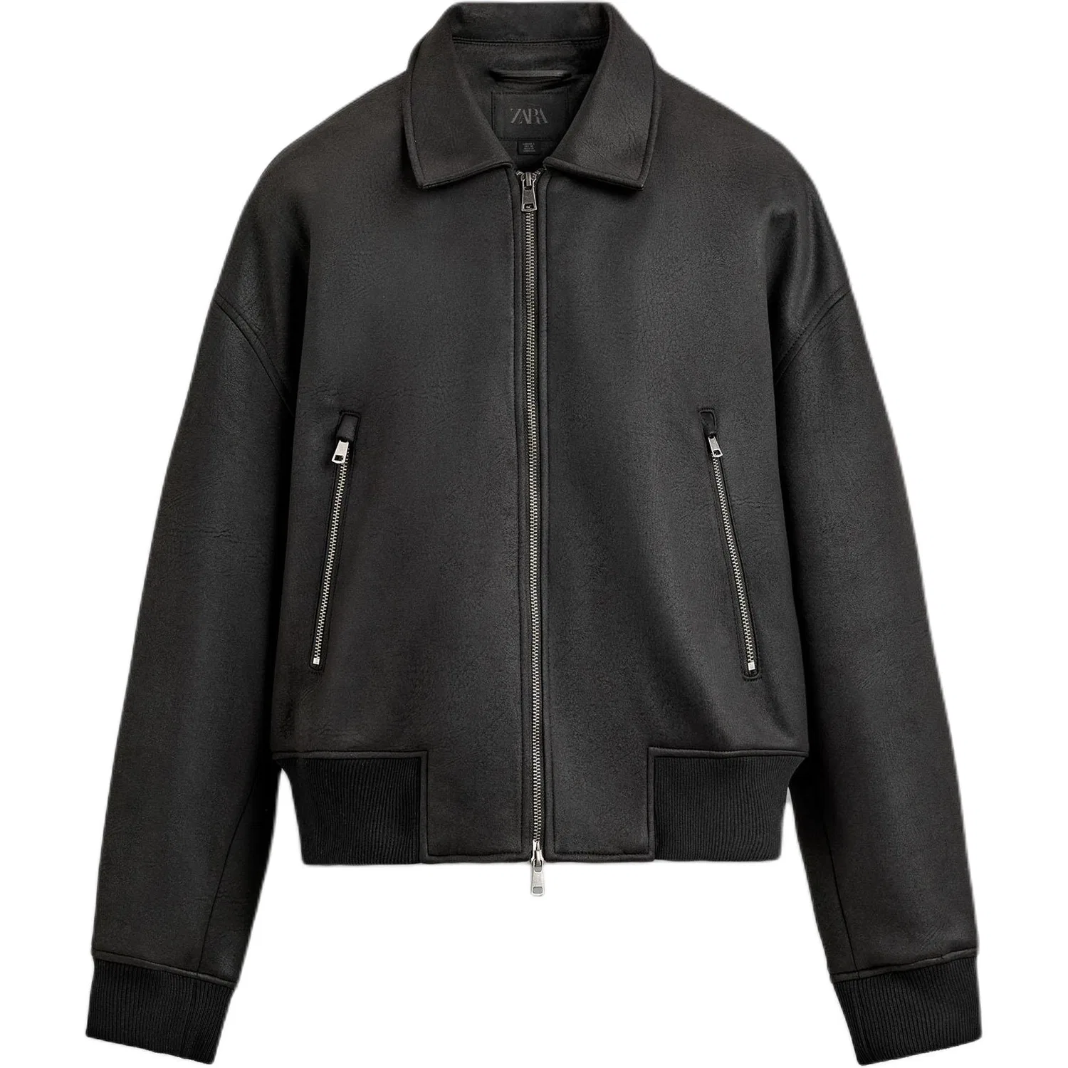 Мужская куртка с лацканами, Black, ZARA
