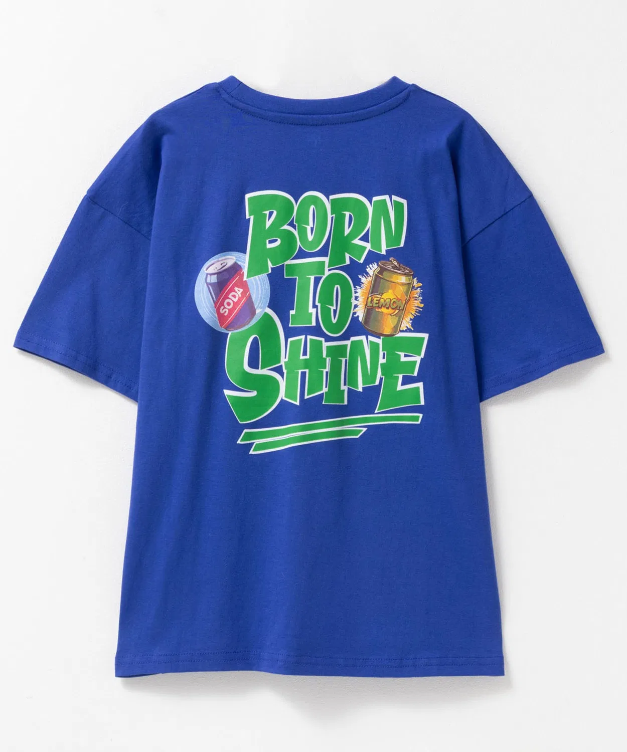 Детская футболка для мальчиков с принтом Big Food Logo Mac-House, Royal Blue