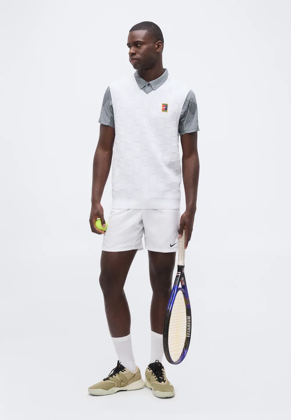 Жилет-Свитер Nikecourt Advantage Slam Nike Performance, White — фото 2