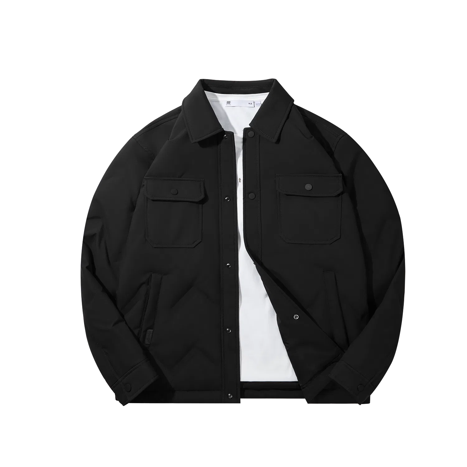 Детский пуховик с лацканами HLA Down Jackets Unisex Lapel Moderate Other, Black 22