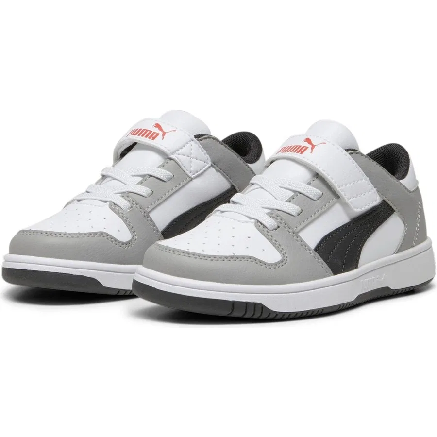Детские кроссовки с синтетическим верхом Rebound Layup Low Puma, Серый