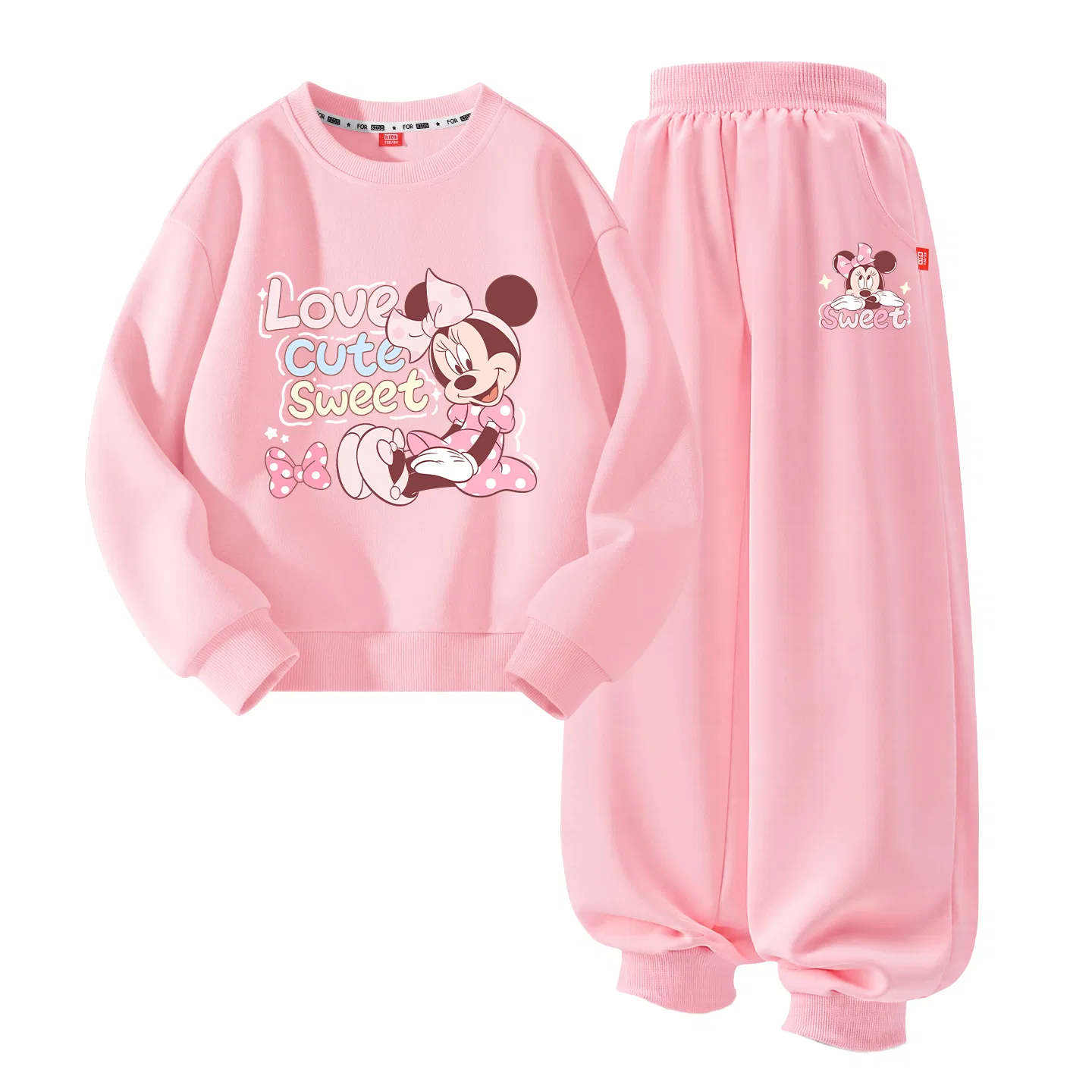 Детский спортивный костюм с принтом Disney, Pulse Purple+Smile Daisy K Black — фото 4
