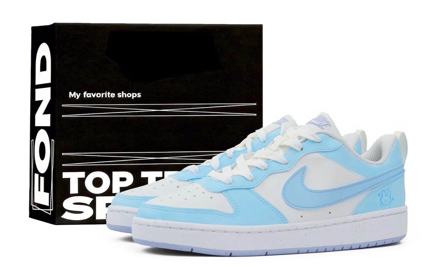 Кроссовки для скейтбординга Court Borough Kids, Nike, Blue
