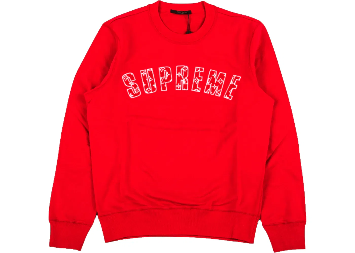 Мужской свитшот с логотипом Supreme x Louis Vuitton Arc Logo Crewneck, Красный