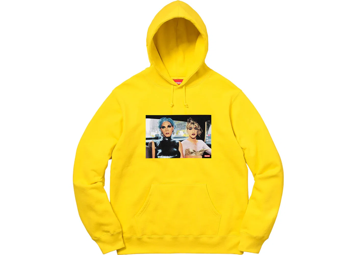 Мужской худи с принтом Misty and Jimmy Paulette Supreme, Yellow