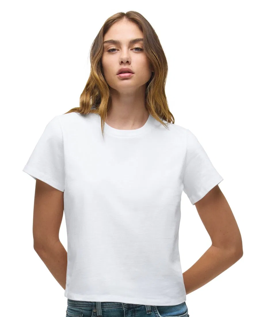 Футболка женская свободного кроя с коротким рукавом Hudson Jeans, White