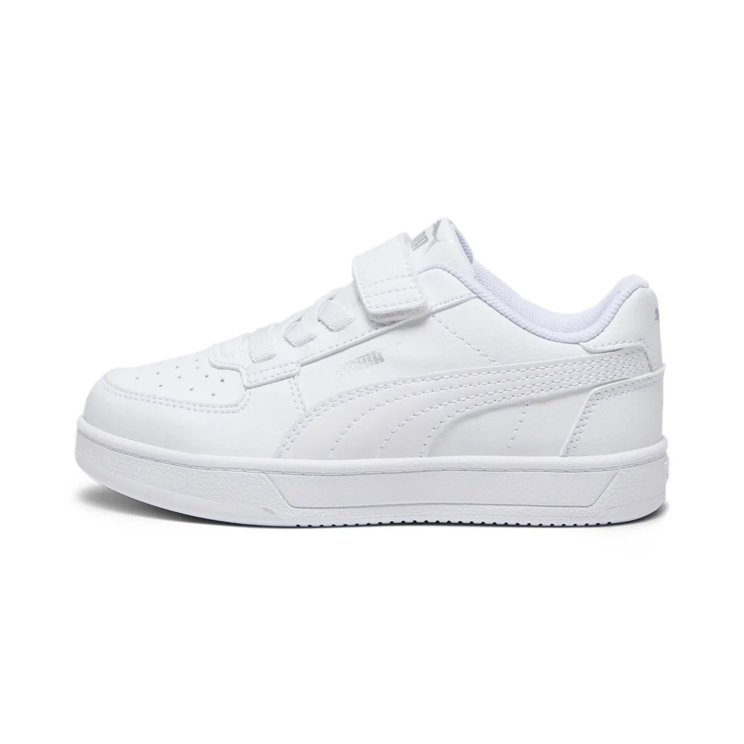 Детские кроссовки для мальчиков с синтетическим верхом Caven Ac+ps PUMA, White Silver Black Metallic