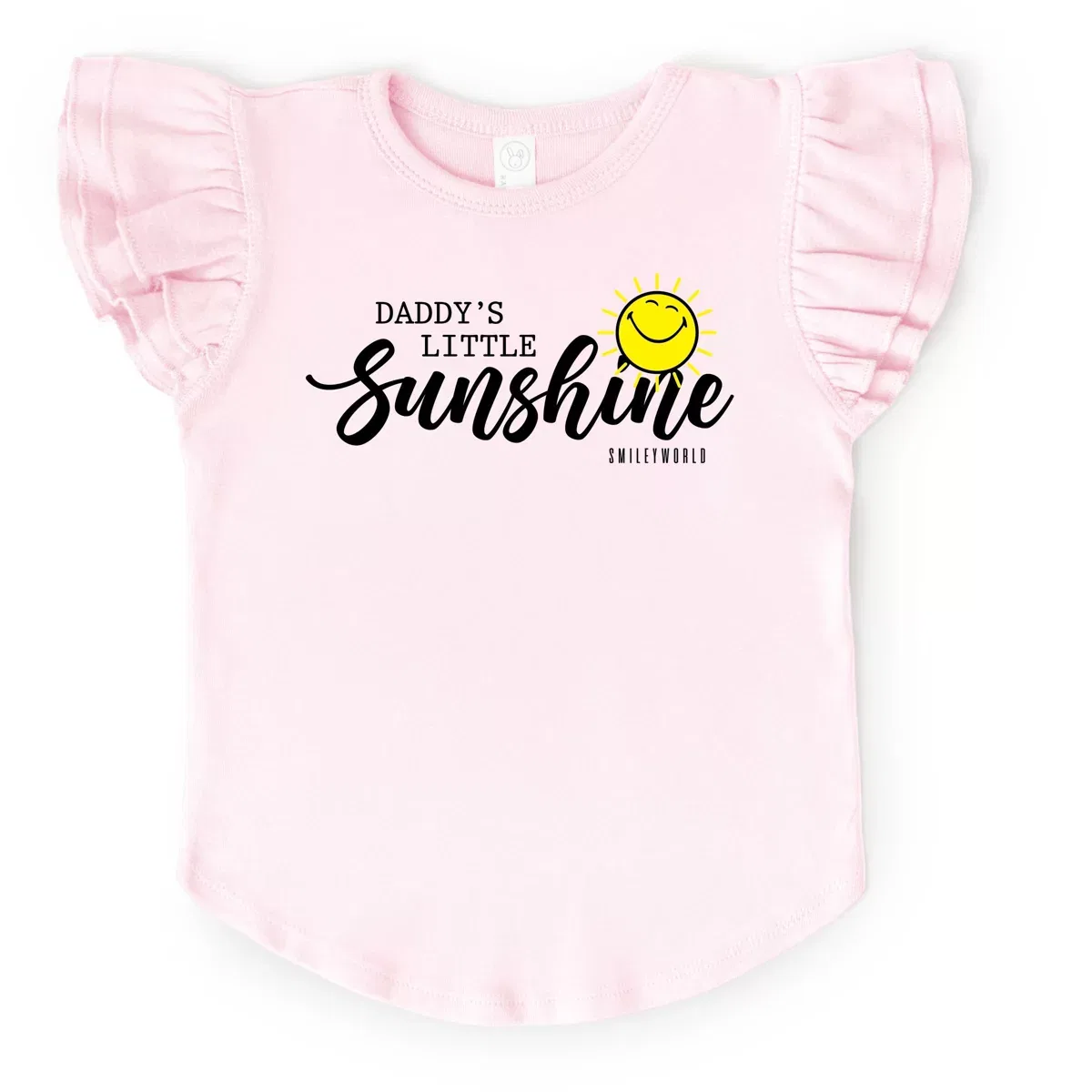 Детская футболка для девочек с коротким рукавом SmileyWorld Daddy's Little Sunshine The Juniper Shop, Lavender
