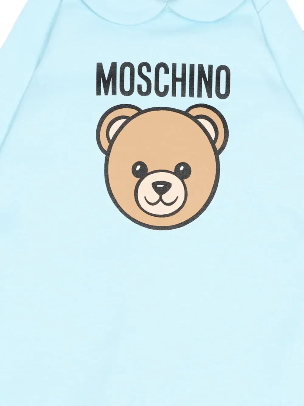 Комбинезон для сна с принтом плюшевого мишки Moschino Kids, синий — фото 3