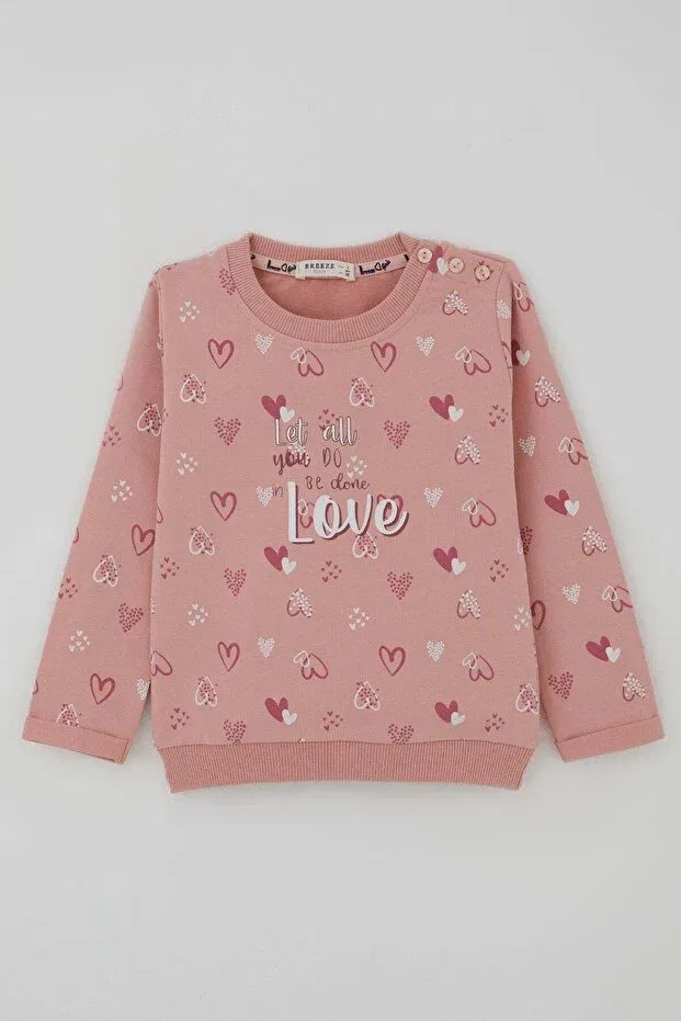 Детский спортивный костюм для девочек с принтом Basics Breeze, Rose Dry — фото 2