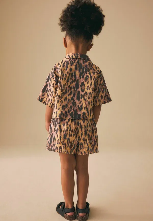 Комплект из рубашки и шорт с принтом Animal Print, Next, animal print, животный принт — фото 3