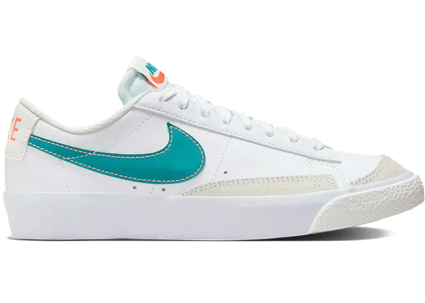 Детские кроссовки Nike Blazer Low '77, White/White/Summit White/Aquamarine