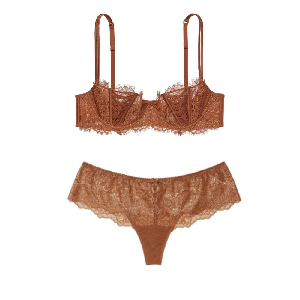 Женский комплект белья Caramel Brown Victoria's Secret