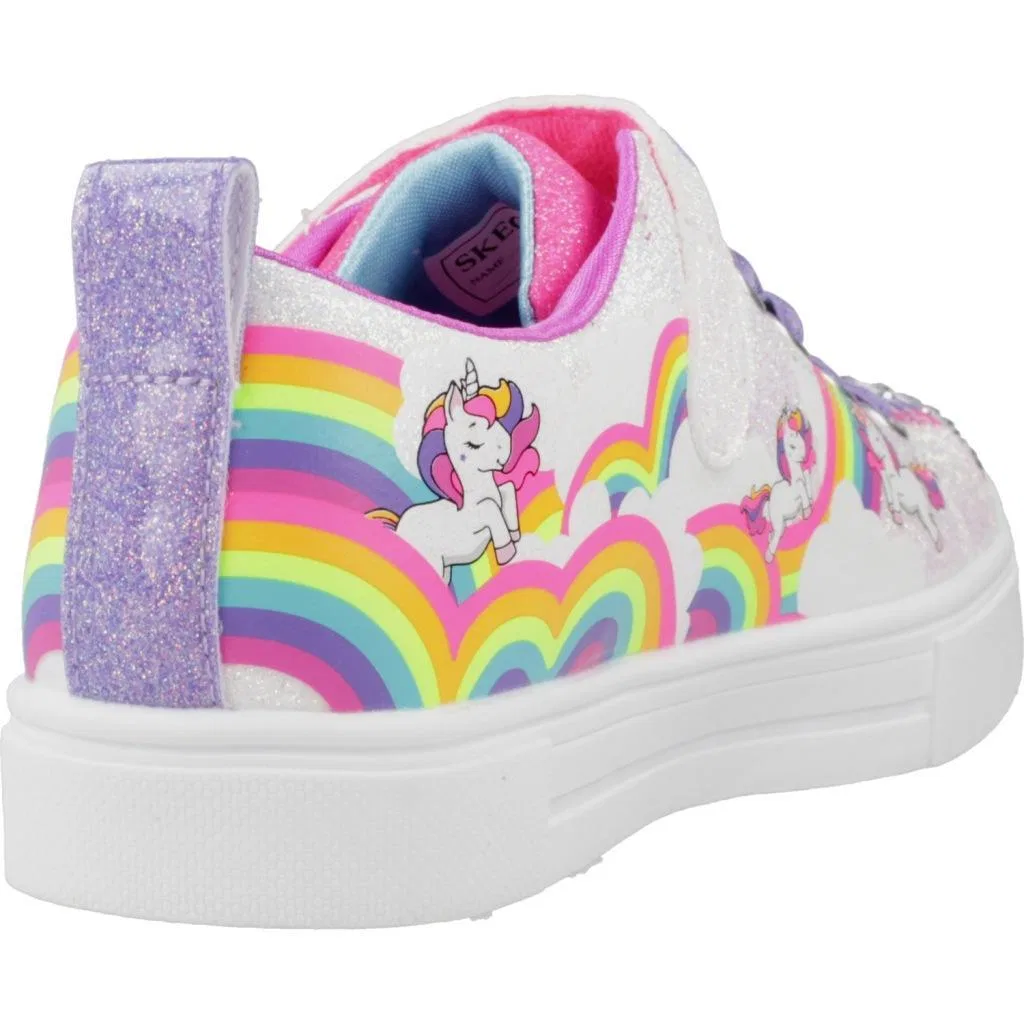 Детские кроссовки с принтом Twinkle Toes: Twinkle Spark Skechers, Weiß — фото 3
