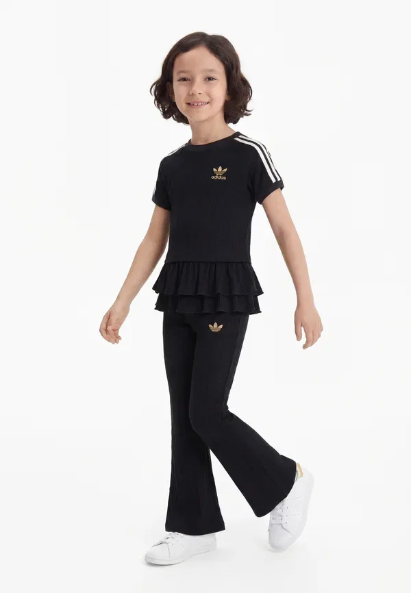Комплект - футболка с принтом Adidas Originals, черный