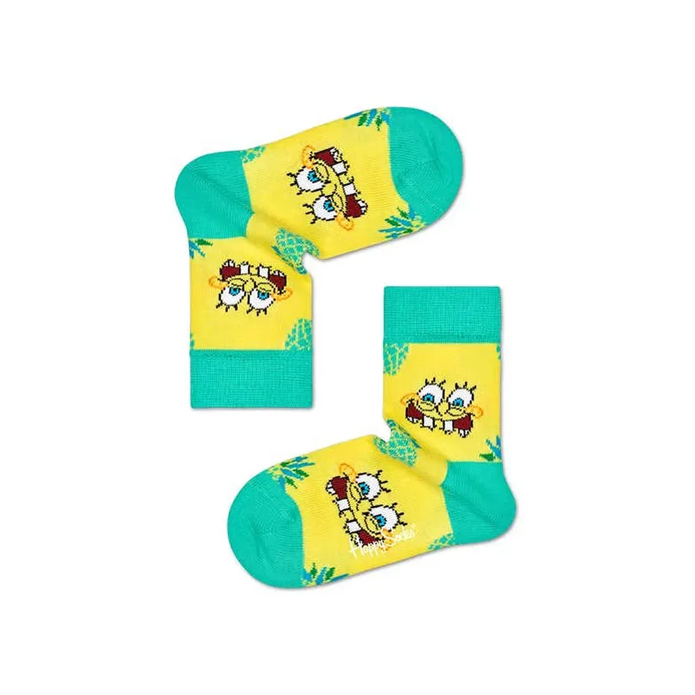 Носки Happy Socks Sponge Bob Fineapple Surprise, зеленый