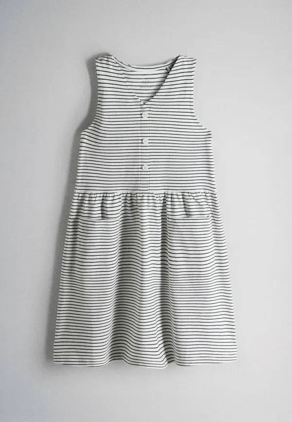 Комплект из 3 платьев Jersey dress The Set, Navy Stripe, темно-синий — фото 4